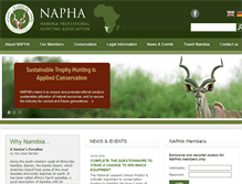 Tablet Screenshot of napha-namibia.com
